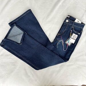 DKNY Girls Full Length Flare Stretch Jeans and Bracelet--8